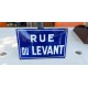 Plaque émaillée " Rue du Levant "