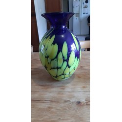 Vase Verre Soufflé Bi couleurs