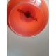 Suspension Vintage Opaline Orange et Blanche