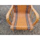 Fauteuil Bambou et Osier Tréssé Vintage