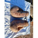 Paire de Gants de Boxe Ancien en cuir