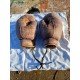 Paire de Gants de Boxe Ancien en cuir