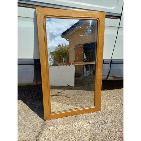 Miroir Bois Laqué doré