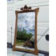 Miroir de Cheminée 19 éme en Bois et Stuk Doré