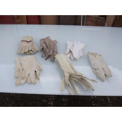 6 Paires de Gants ancien