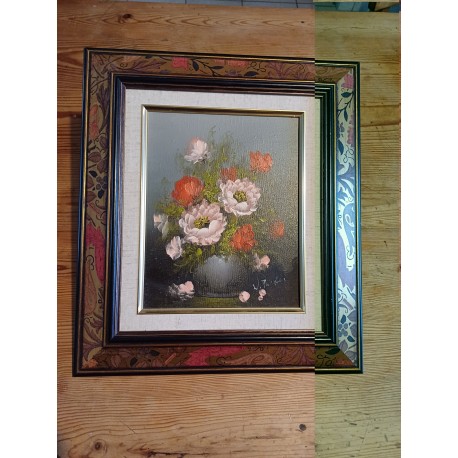 Tableau Huile sur Toile Reproduction " Fleurs "