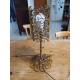 Lampe Fer Forgé Métal Doré