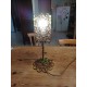 Lampe Fer Forgé Métal Doré