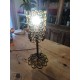 Lampe Fer Forgé Métal Doré