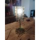 Lampe Fer Forgé Métal Doré