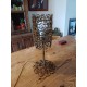 Lampe Fer Forgé Métal Doré