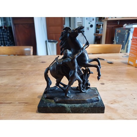 Bronze Guillaume Coustou 18 éme " Cheval de Marly " 1677- 1746