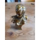 Jules Aimé Grosjean 1872-1906 Bronze Doré 19 éme Buste De Jeune Femme