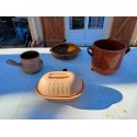 Lot de 4 Poteries en Terre Cuite