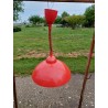 suspension Vintage en Tole Rouge