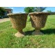 Paire de Vases de Style Médicis en Pierre reconstituées