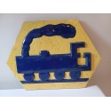 Rare Plaque en Terre cuite émaillée SNCF