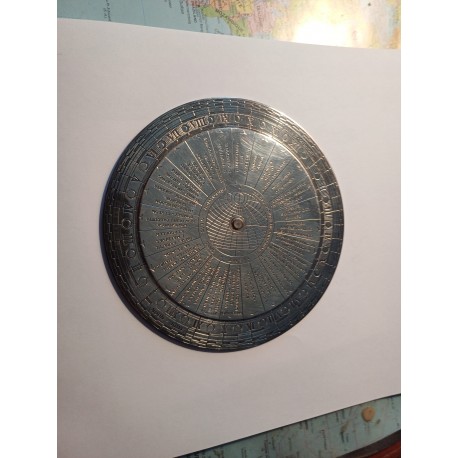 Roue a Fuseaux Horaires Christofle Métal Argenté