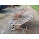 Paire de Transat de Marine , Bois Exotique " Scan Com "