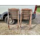 Paire de Transat de Marine , Bois Exotique " Scan Com "