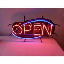 Enseigne Néon Vintage USA " Open "