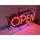 Enseigne Néon Vintage USA " Open "
