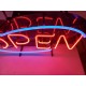 Enseigne Néon Vintage USA " Open "
