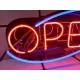 Enseigne Néon Vintage USA " Open "