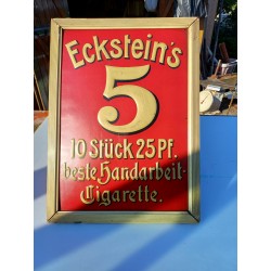 Plaque Tole Publicitaire Eckstein's Cigarettes