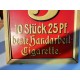 Plaque Tole Publicitaire Eckstein's Cigarettes