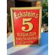 Plaque Tole Publicitaire Eckstein's Cigarettes