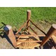 4 Tabourets bois et paille Tripodes Triangle vintage Perriand Circa 1950