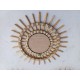3 Petits Miroirs Vintage Soleil Rotin