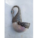 Bénitier Nacre et Métal Argenté