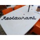 Enseigne Métal " Restaurant "