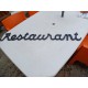 Enseigne Métal " Restaurant "
