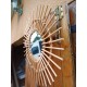 Miroir Soleil Rotin
