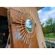 Miroir Soleil Rotin