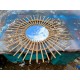 Miroir Soleil Rotin