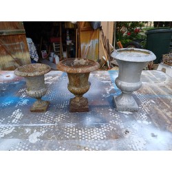 3 Vases en Fonte Médicis 1900 de Charleville - Mézières
