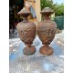 Paire de Pots a Feux en Fonte 1900 : Charleville - Mézières