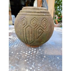 1 vase Rond en Fonte 1900 de Style Art déco : Charleville - Mézières