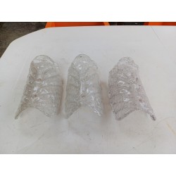 1 Lot de 5 Appliques Verre de Murano " Tuiles "