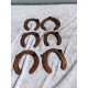 Lot de 6 Fer a chevals Anciens