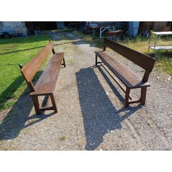 Paire de Bancs en Chéne Massif