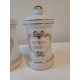 2 Pots a Pharmacie en Opaline Blanche