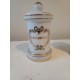 2 Pots a Pharmacie en Opaline Blanche