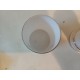 2 Pots a Pharmacie en Opaline Blanche