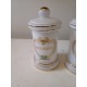 2 Pots a Pharmacie en Opaline Blanche
