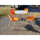 Salon de Jardin Vintage Fer et Plastic